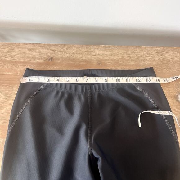 NOVARA Size Large Womens Leg‎ Zip Stretch Waist Drawstring Cycling Black Pants - Picture 7 of 10